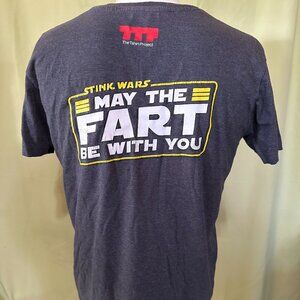 Stink Wars The Fart Awakens Men's Black T Shirt Medium Spoofs Cotton